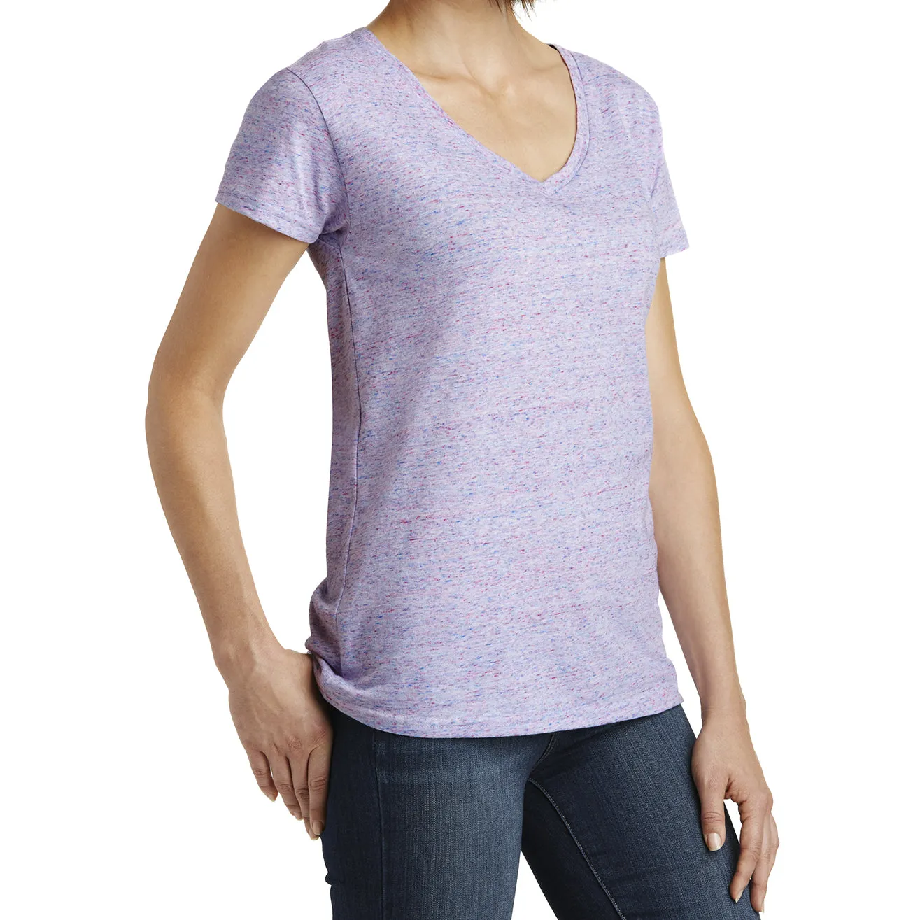 Womens Cosmic Relaxed V-Neck Tee