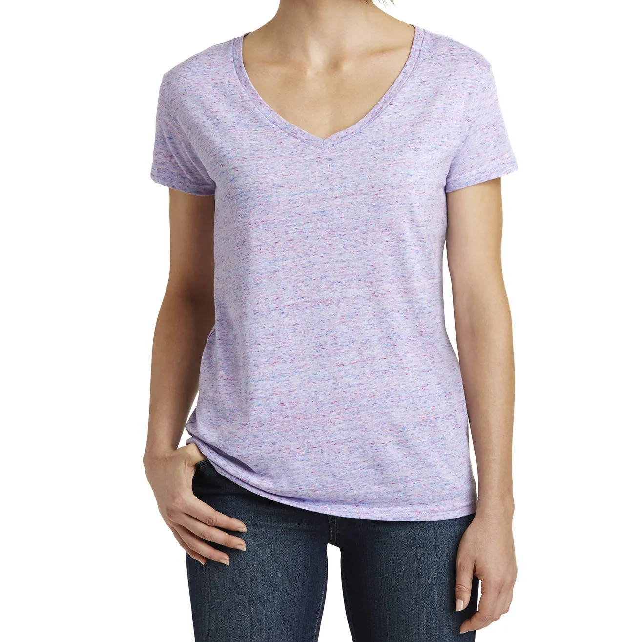 Womens Cosmic Relaxed V-Neck Tee