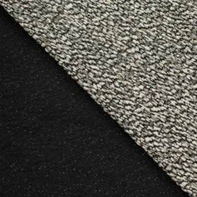 Wool Suiting Light to Medium Weight Design-64 Black & White Boucle